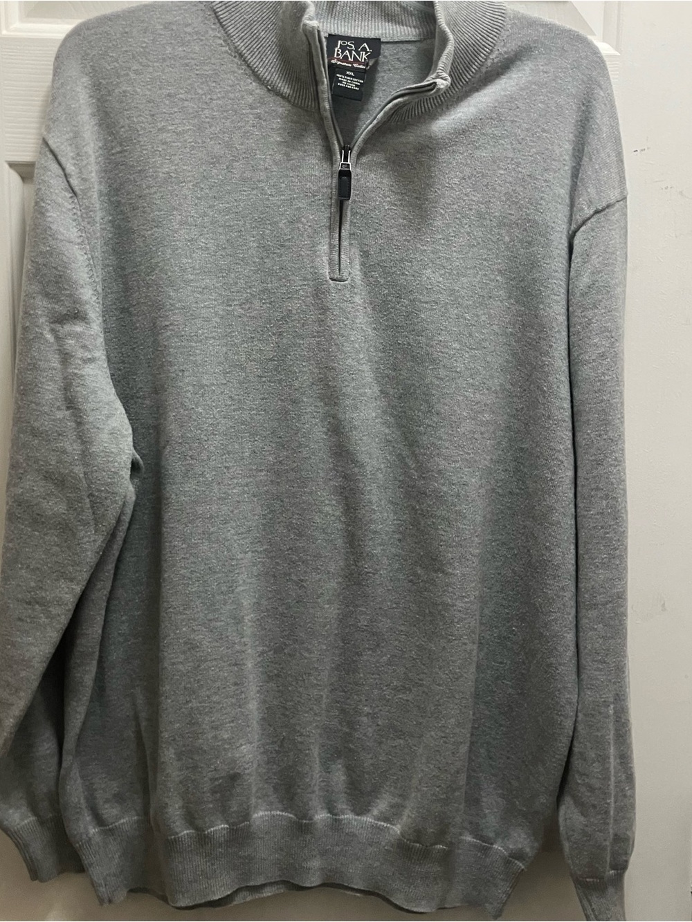 Jos. A. Bank quarter zip sweatshirt XXL Heather Gray
